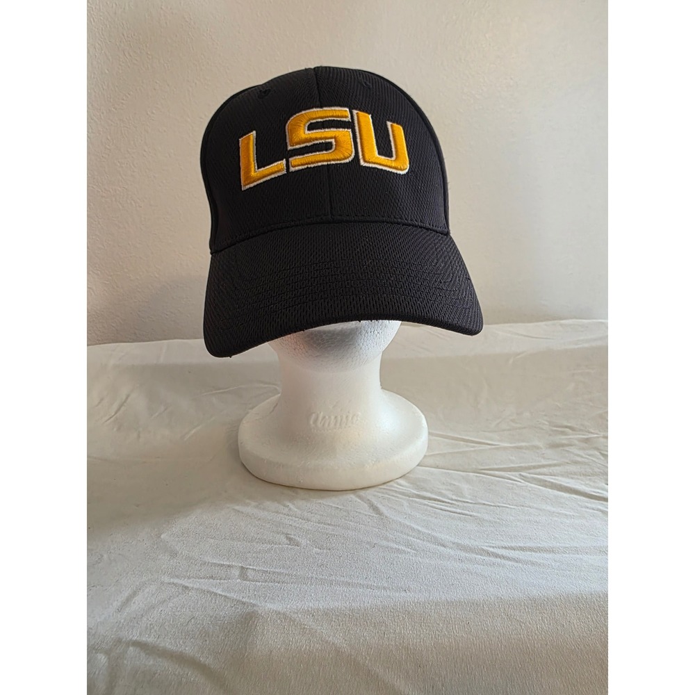 Captivating Headwear LSU Tigers Hat Mens OS Black Adjustable Strapback Cap